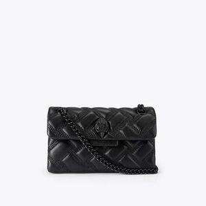 Kurt Geiger Black on Black London Kensington 17 Drench Leather Bag 🖤